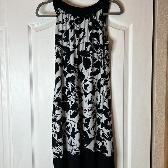 Carole Little Black & White Sleeveless Dress Size 10 - Picture 4 of 5
